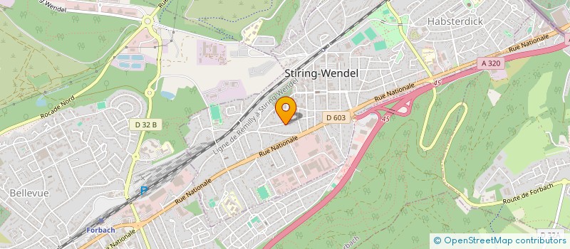 localisation de l'entreprise ELENA ANTONIO  STIRING-WENDEL