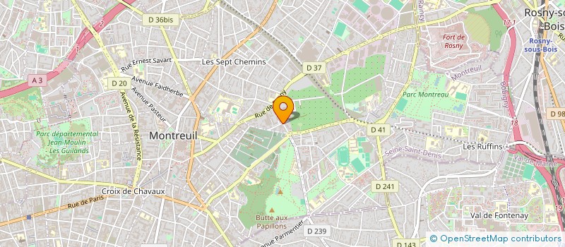 localisation de l'entreprise ELENA DUPREZ à MONTREUIL