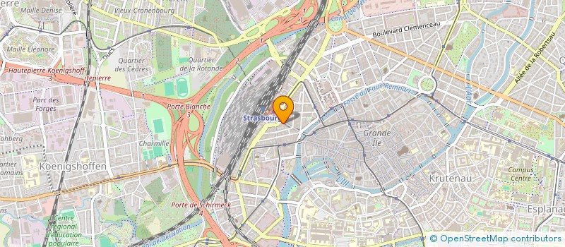 localisation de l'entreprise ELENA HURSTEL GROUP à STRASBOURG