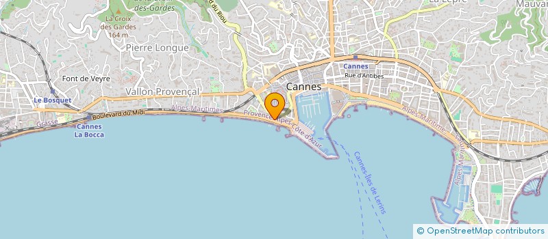 localisation de l'entreprise ELENA M à CANNES