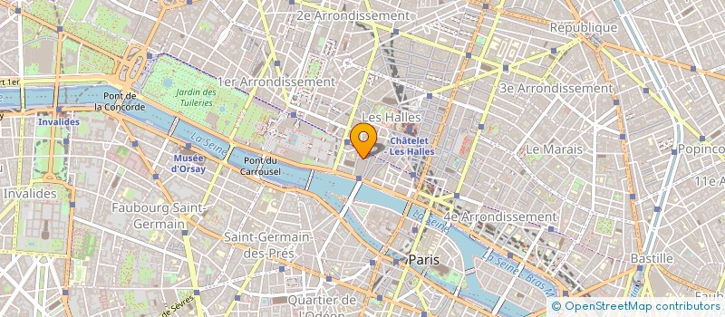 localisation de l'entreprise ELENA UNIVERS BEAUTE à PARIS 01