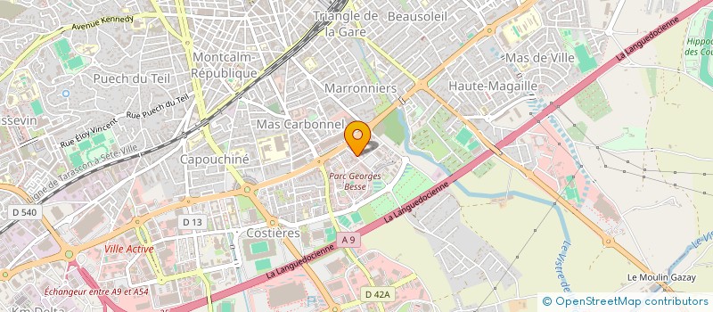 localisation de l'entreprise ELENATE  NIMES