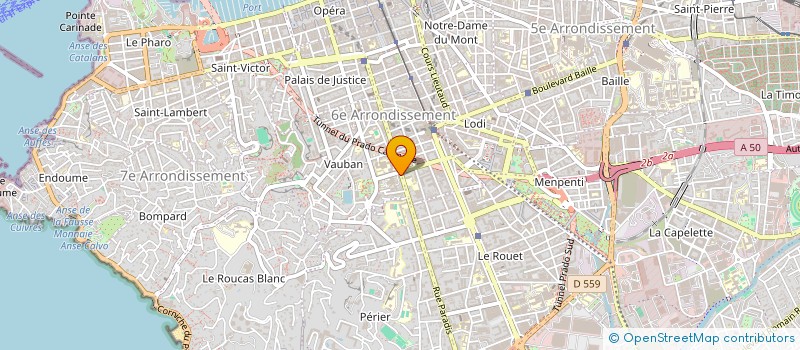 localisation de l'entreprise ELENAVA INVEST  MARSEILLE