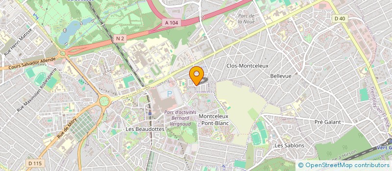localisation de l'entreprise ELENICA à VILLEPINTE