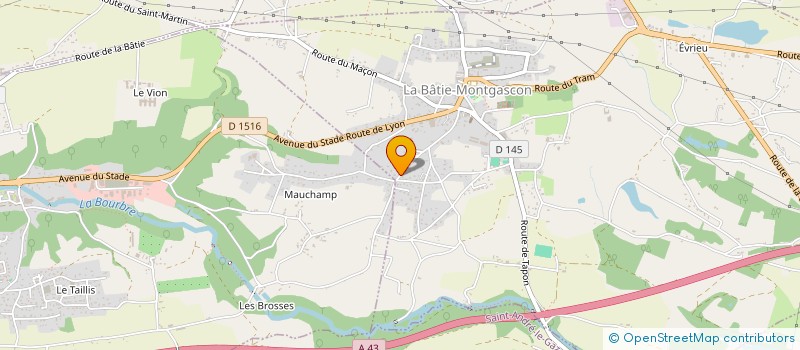 localisation de l'entreprise ELENOE  LA BATIE-MONTGASCON