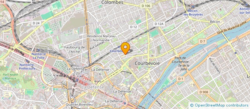 localisation de l'entreprise ELEO à COURBEVOIE
