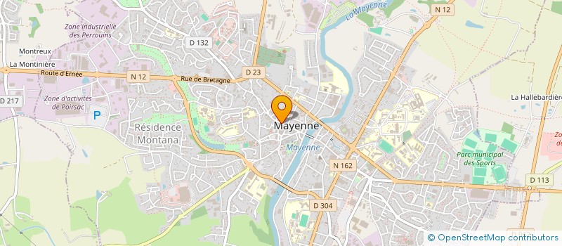 localisation de l'entreprise ELEONORE  MAYENNE