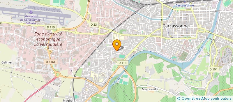 localisation de l'entreprise ELEONORE à CARCASSONNE