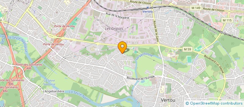 localisation de l'entreprise ELEONORE  VERTOU