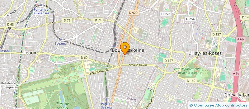 localisation de l'entreprise ELEONORE COIFFURE à BOURG-LA-REINE