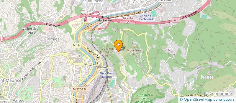 localisation de l'entreprise ELEONORE ET SALVATORE à NICE