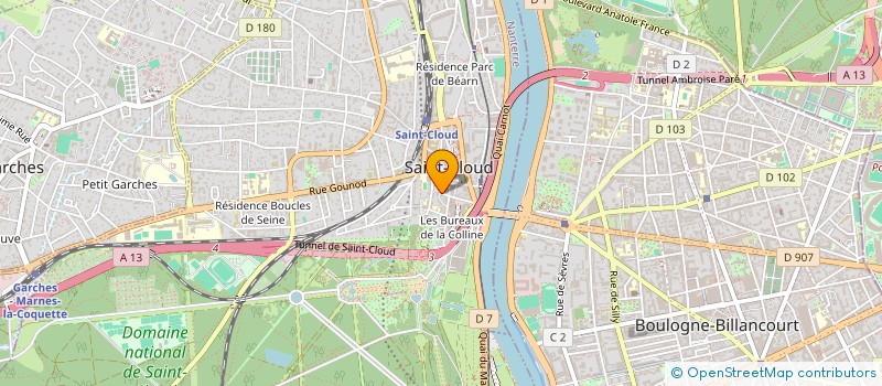 localisation de l'entreprise ELEONORE PARA CONSEIL  SAINT-CLOUD