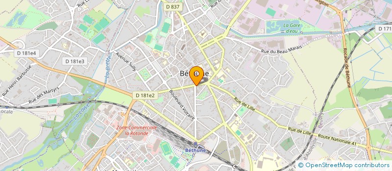 localisation de l'entreprise ELEOP DIAG à BETHUNE