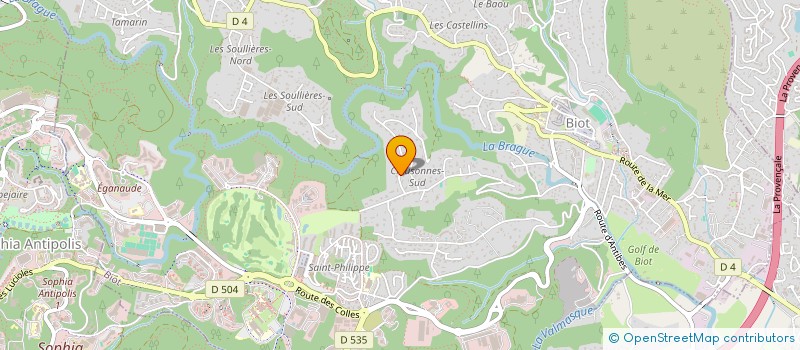 localisation de l'entreprise ELEOS  BIOT