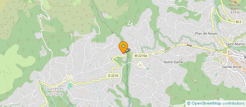 localisation de l'entreprise ELEOVA à TOURRETTES-SUR-LOUP