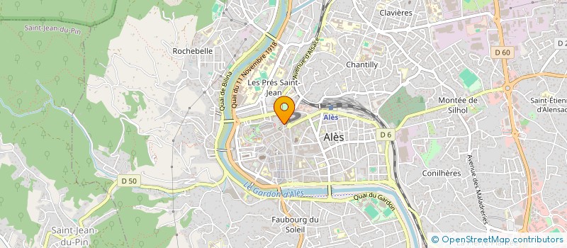 localisation de l'entreprise ELEPHANT BLANC à ALES