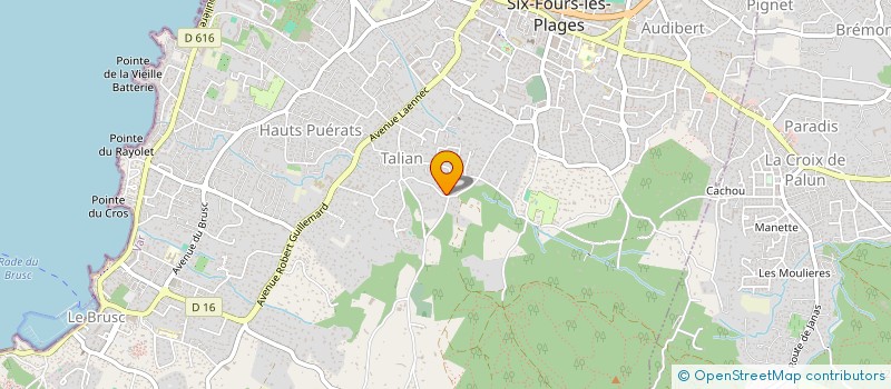 localisation de l'entreprise ELEPHANT INTERACTIVE à SIX-FOURS-LES-PLAGES