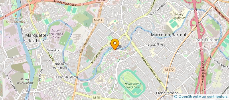 localisation de l'entreprise ELEPHANT & PARTNERS à MARCQ EN BAROEUL