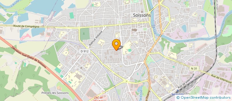 localisation de l'entreprise ELEPHORM à SOISSONS