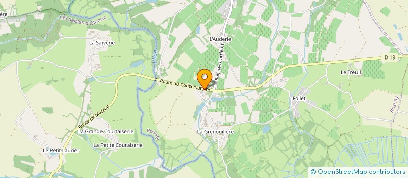 localisation de l'entreprise ELER à ROSNAY