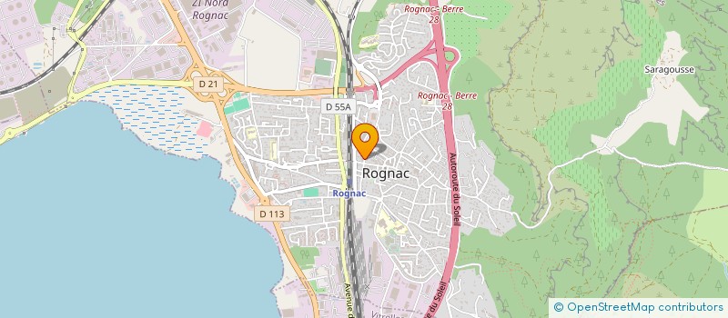 localisation de l'entreprise ELERGIE  ROGNAC