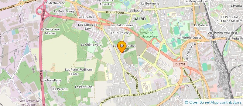 localisation de l'entreprise ELERIA à SAINT-JEAN-DE-BRAYE