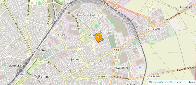 localisation de l'entreprise ELERIK  REIMS