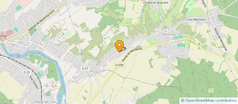 localisation de l'entreprise ELERIS à MORNAC