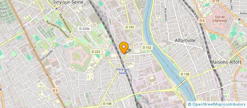 localisation de l'entreprise ELESSAR à VITRY-SUR-SEINE