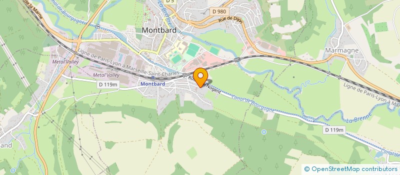 localisation de l'entreprise ELESTEM  MONTBARD