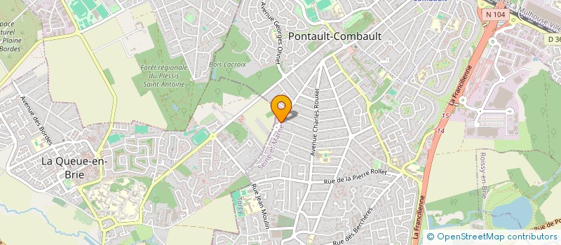 localisation de l'entreprise ELESYA  PONTAULT-COMBAULT