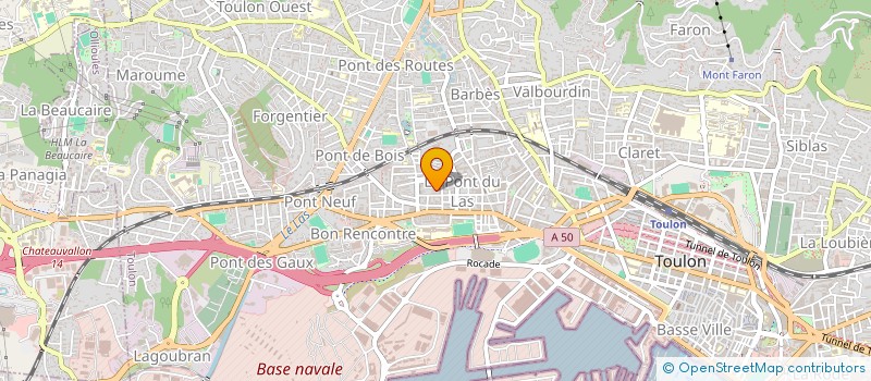 localisation de l'entreprise ELETECH à TOULON
