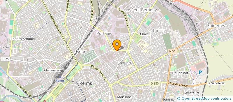 localisation de l'entreprise ELETRANS  REIMS