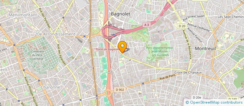 localisation de l'entreprise ELEUSIS à BAGNOLET