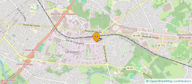 localisation de l'entreprise ELEUTHERA  VERTOU