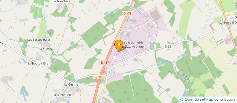 localisation de l'entreprise ELEV 2000 SA à LA CHEVROLIERE