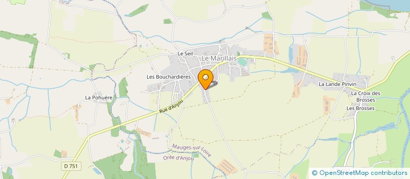 localisation de l'entreprise ELEV PROD AVI PIERRES BLANCHES à MAUGES-SUR-LOIRE