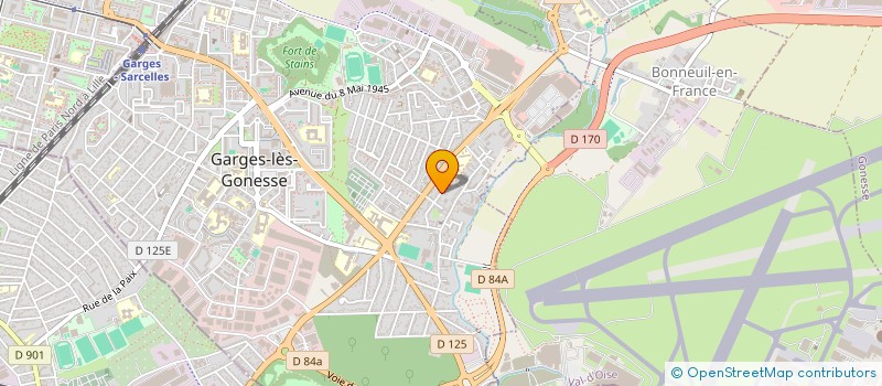 localisation de l'entreprise ELEVA à GARGES-LES-GONESSE