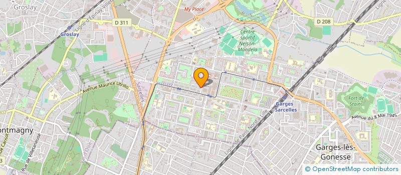 localisation de l'entreprise ELEVA à SARCELLES