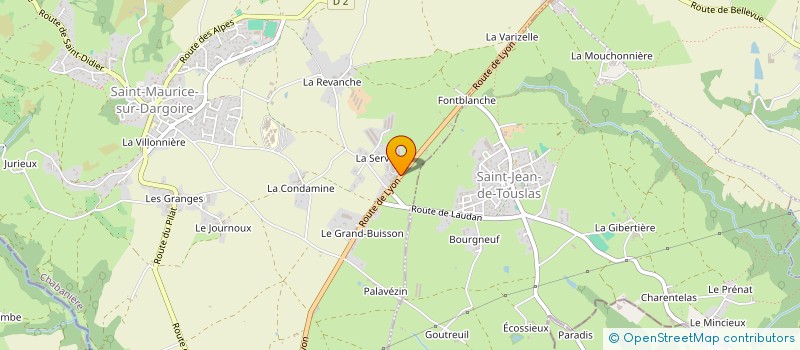 localisation de l'entreprise ELEVAGE AVICOLE DU GRAND BUISSON à CHABANIERE