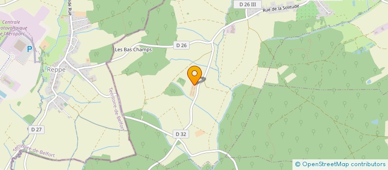localisation de l'entreprise ELEVAGE AVICOLE DU SUNDGAU à BRECHAUMONT