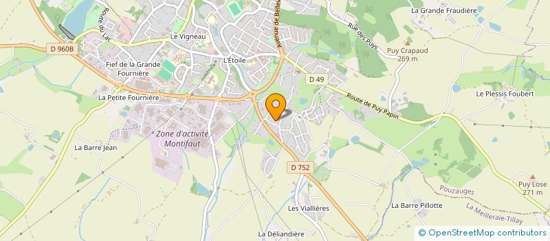 localisation de l'entreprise ELEVAGE BERSON à SEVREMONT