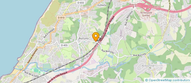 localisation de l'entreprise ELEVAGE D'EUSKADI à BIDART