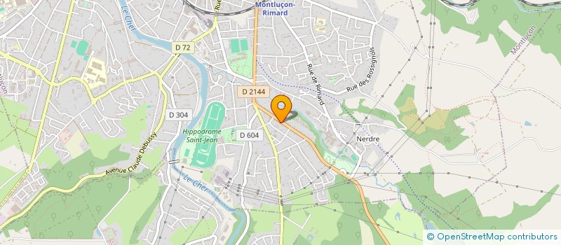 localisation de l'entreprise ELEVAGE DE BALIVEAUX à MONTLUCON