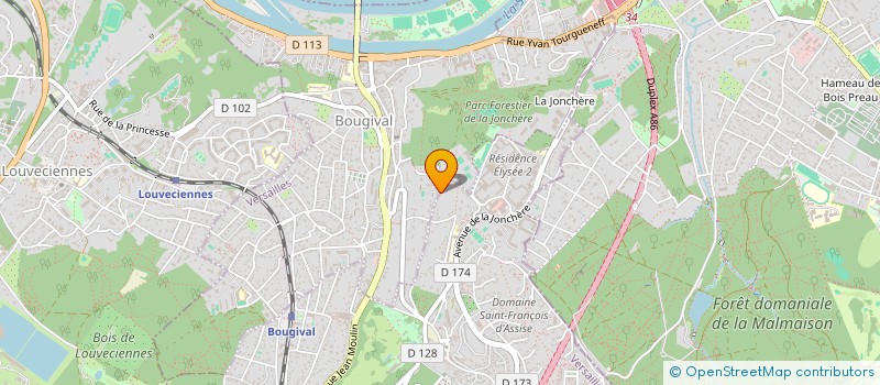 localisation de l'entreprise ELEVAGE DE CARVA  BOUGIVAL