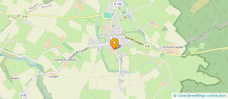 localisation de l'entreprise ELEVAGE DE CERISY à CERISY-LA-FORET