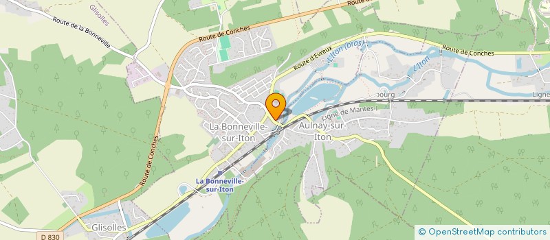 localisation de l'entreprise ELEVAGE DE GIBIER DU CATIVET à LA BONNEVILLE-SUR-ITON
