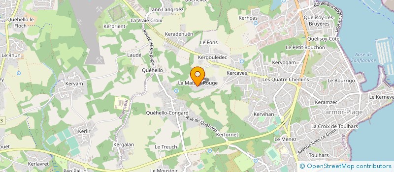 localisation de l'entreprise ELEVAGE DE KERIBOULO  LARMOR-PLAGE