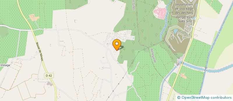 localisation de l'entreprise ELEVAGE DE L'ETANG D'ESTAGEL  SAINT-GILLES