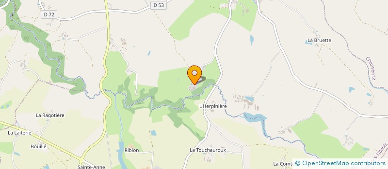 localisation de l'entreprise ELEVAGE DE LA CRUME  SAINT-MARTIN-DES-TILLEULS